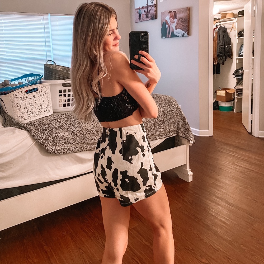 Cow Print Shorts